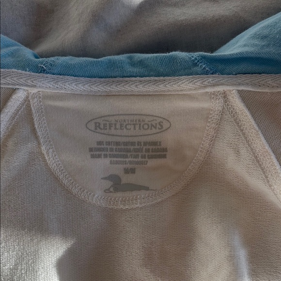 Women's White Zip-Up Hoodie - Picture 2 of 6